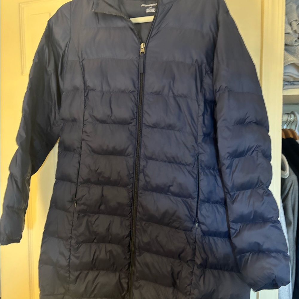 Women's Navy Puffer Jacket